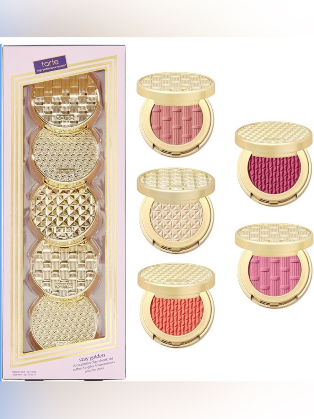Tarte Stay Golden Amazonian Clay Cheek Set